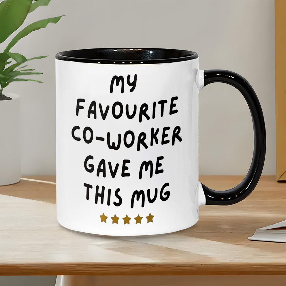 Coffee Tea You And Me - Забавная кружка в подарок коллеге с