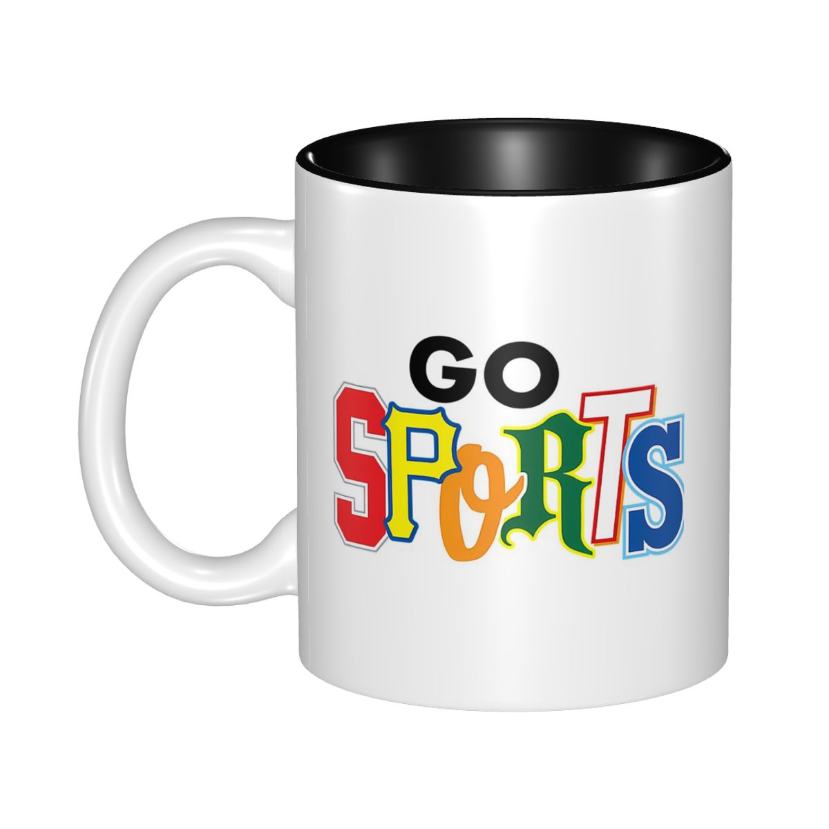 Coffee Tea Font - Кружка Go Sports с разными шрифтами,